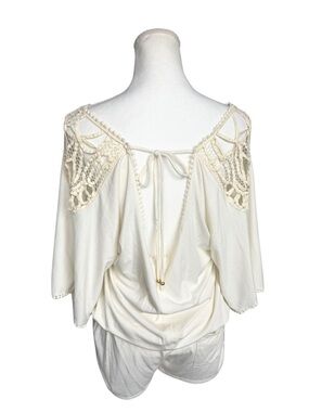L*Space Callisto Romper Cream Boho Playsuit Womens Medium